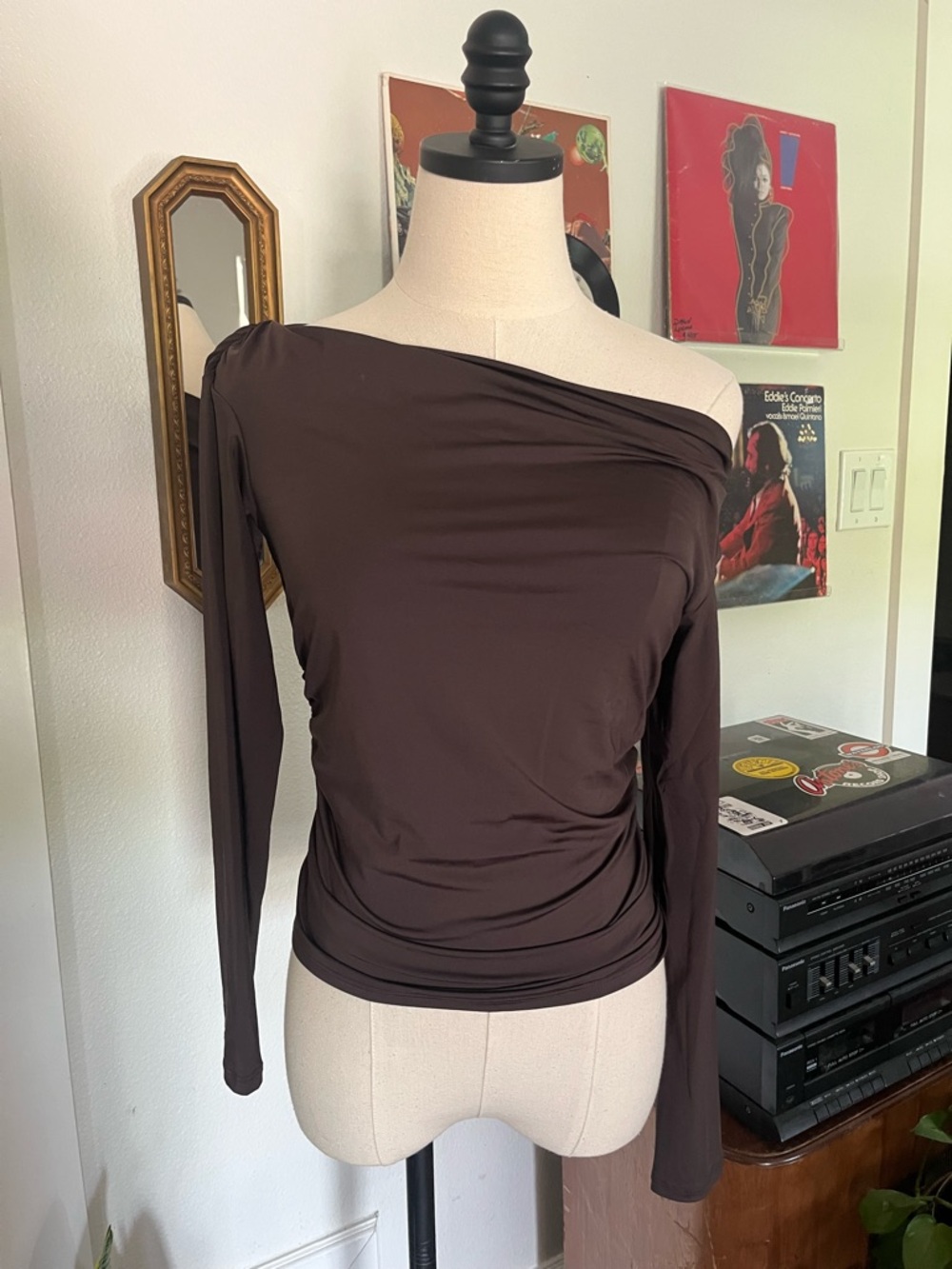 Wild Fable One-Shoulder Long Sleeve Top